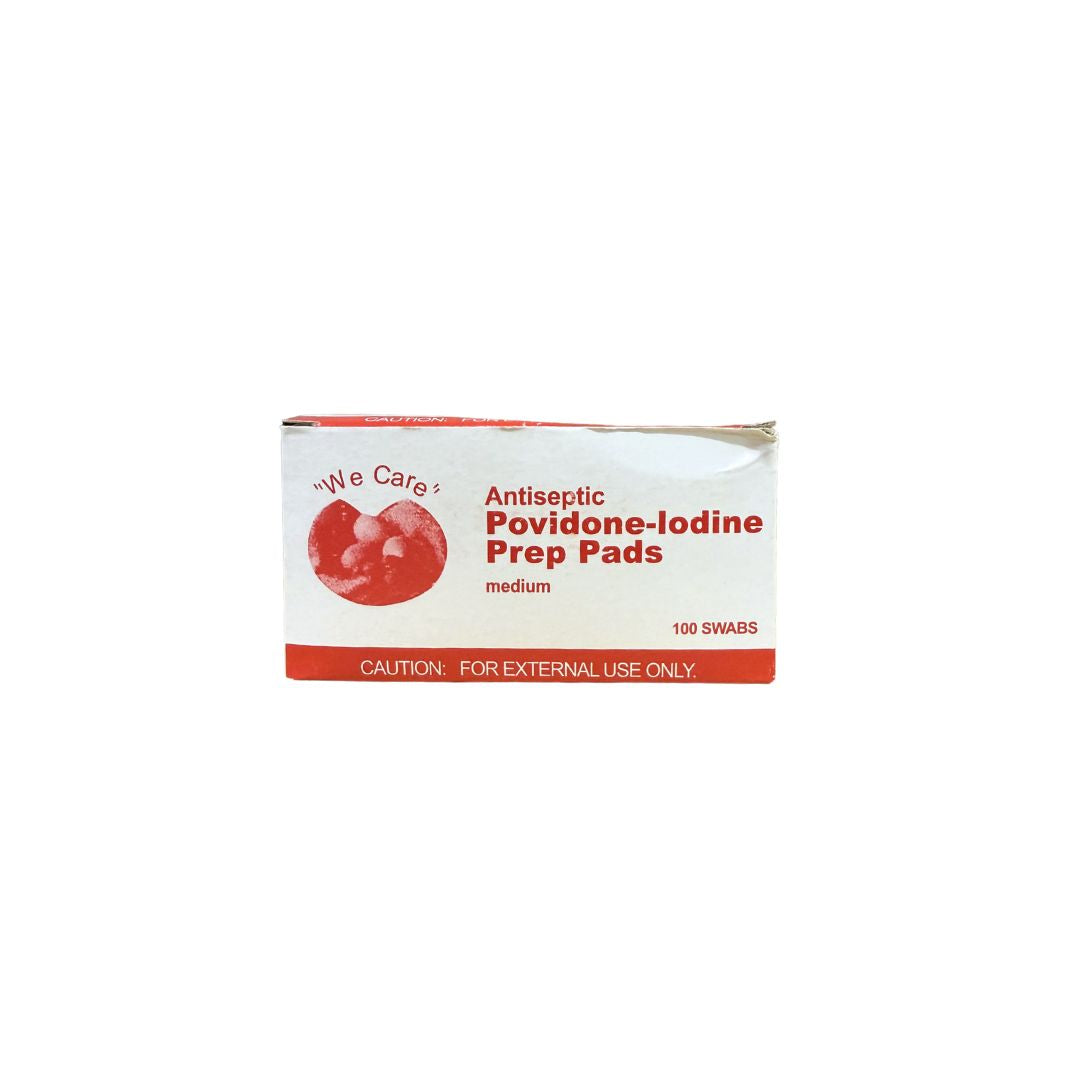 Povidone-Iodine Prep Pads (box of 100)