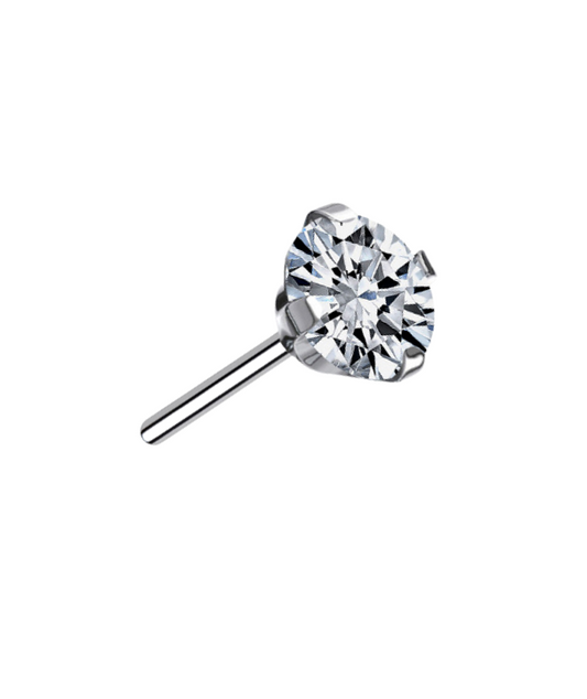 Titanium CZ Prong Set (5/box)