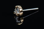 Gold CZ Prong Pin (5/box)