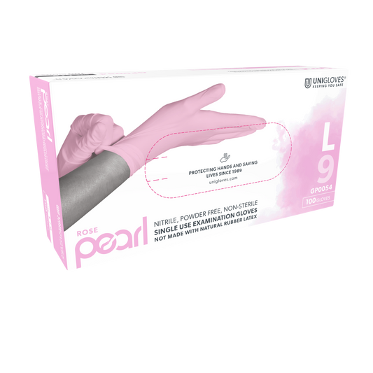 Gloves - Rose Pearl Nitrile (Pink)
