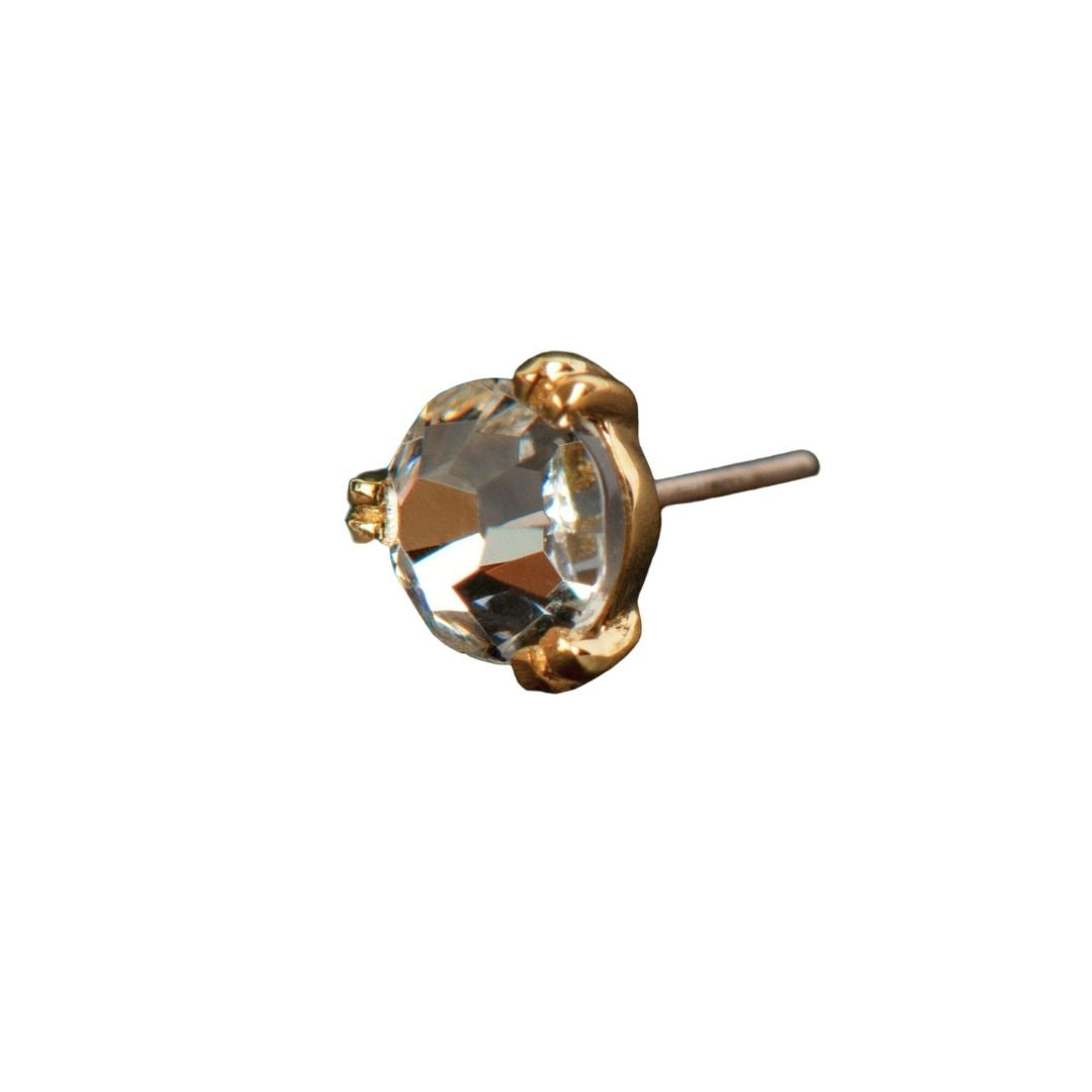 Gold CZ Prong Pin (5/box)