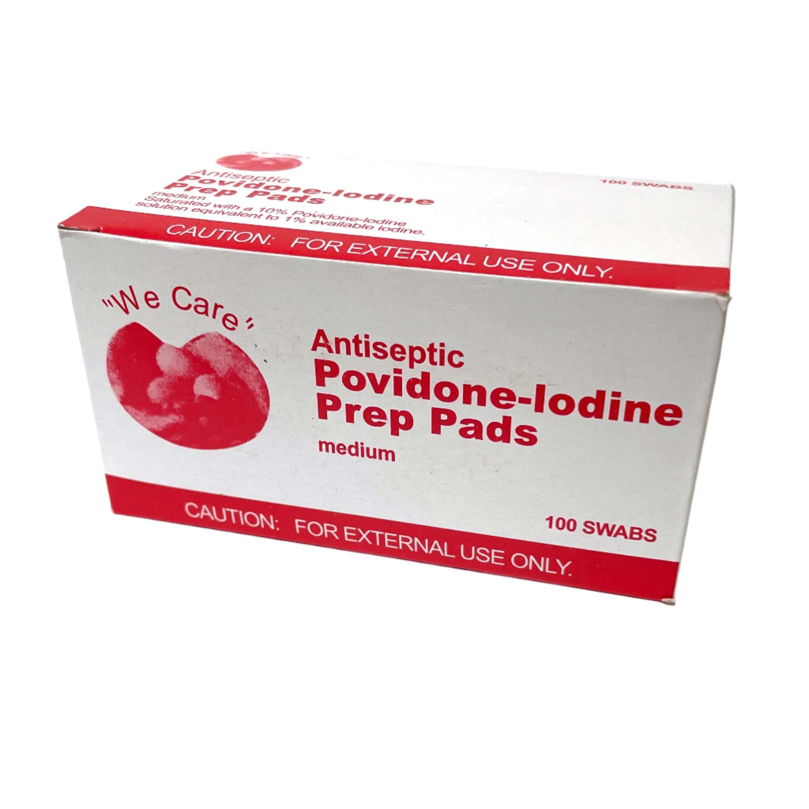 Povidone-Iodine Prep Pads (box of 100)
