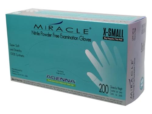 Gloves - Adenna Miracle® Blue Nitrile Exam 4ml (200/180 per box)