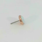 14k Gold White Opal - Low Profile Threadless End (10/box)