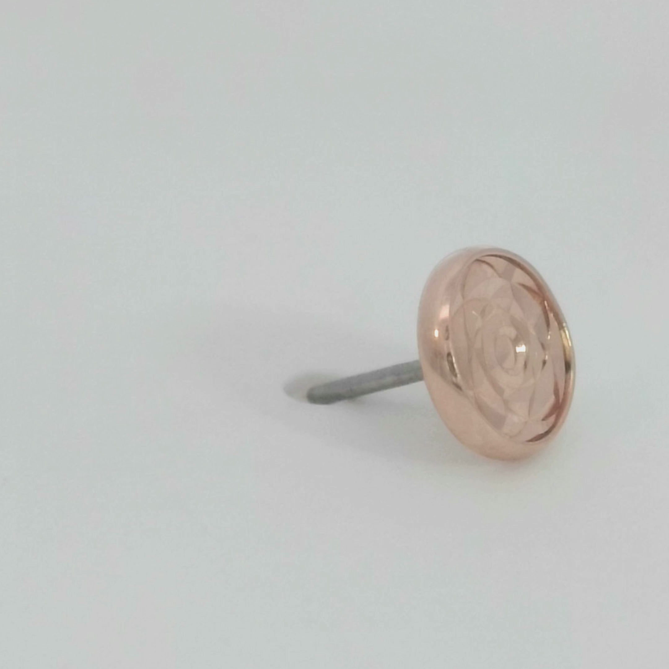 14k Gold Simple Rose Disk - Low Profile Threadless End (5/box)